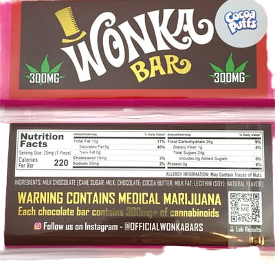 Cocoa Puffs Wonka Bar